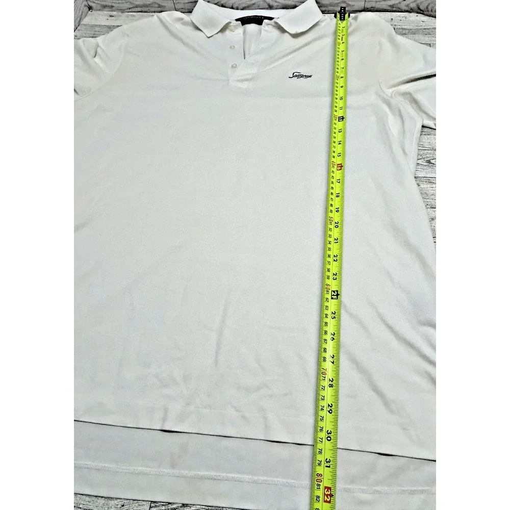 Sawgrass RALPH LAUREN Polo Golf Shirt Performance Mens XLarge Solid White‎ XL